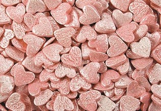 картинка Посыпки - "Сердечки розовые перламутровые", 0.75кг. 
