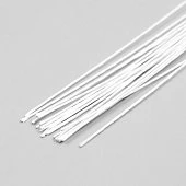 картинка Проволока флористическая в бумажной оплетке 0,46мм., белая, 36см., 20шт. 