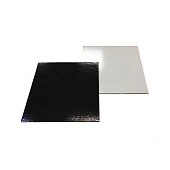 картинка Прямоугольная подложка, черная/белая, 30*40см., 2.5мм., 1шт. 