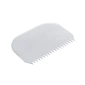 Пластмассовый твердый скребок - С острыми зубчиками, 145*95мм. (RTD 1) 