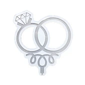 картинка Силиконовая форма - "Свадебные кольца" 