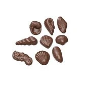 картинка Поликарбонатная форма "Chocolate World" - Ракушки 