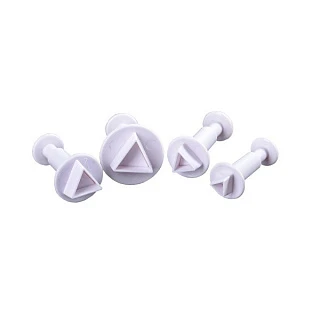 Набор вырубок c выталкивателем - "Треугольник", 4шт. 