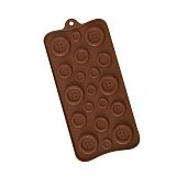 картинка Форма для льда и шоколада - "Пуговки", 19 ячеек 