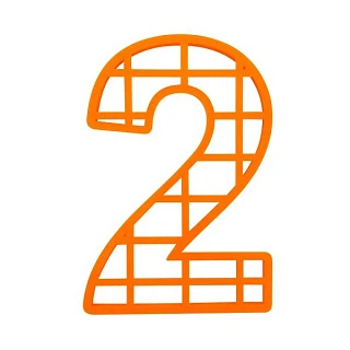 Форма для торта - Цифра 2, 25 см 