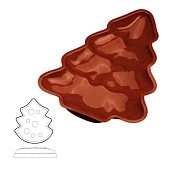 картинка Форма для выпечки HappyFlex - "Ель" (HF 01272) 