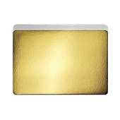 картинка Подложка прямоугольная, картон, зол./бел., 28*37см., 3.2мм., 1шт. 