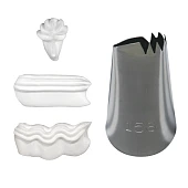 Насадка №158 (BX0158) - "Лепесток с резным краем", 15мм.