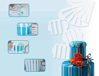 Набор пластиковых трафаретов - "Полосы", 8шт. (40-WR001) 