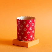 Бумажная куличная форма - "Микс красный, зеленый, синий", 90/90мм., 200гр., 2400шт.