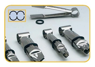 Пинцет для мастики ровный - "Открытые глаза", 2шт. (001 OA L) 