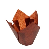 Бумажные формы для выпечки - "Тюльпан", Коричневый, 50*h80мм. 200шт.