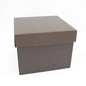картинка Упаковка для торта "Royal", коричневая, 25*25*h20см. 