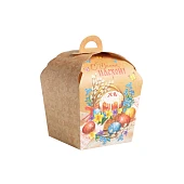 картинка Коробка для кулича "С Великой Пасхой", 17*17*h26см. 