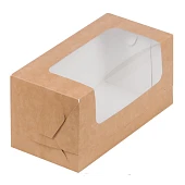 картинка Упаковка для кекса и кондитерской продукции - Крафт, 200x100x100мм.  