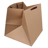 картинка Крафт пакет с коричневыми ручками, 40*40*40см. 