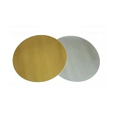 картинка Подложка круглая, картон, зол./сереб., 34см., 0.8мм., 10шт. 