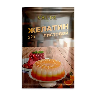 картинка Желатин пищевой листовой EWALD, 22 гр.  