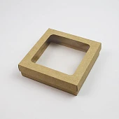 картинка Упаковка для клубники в шоколаде, крафт, 15*15*h4см. 