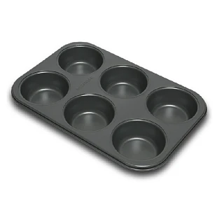 картинка Металлическая форма для выпечки на 6 кексов, 31*21см. 