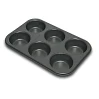 картинка Металлическая форма для выпечки на 6 кексов, 31*21см. 