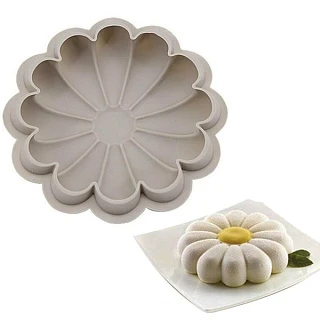 Силиконовая форма Ромашка, 225*225*40мм.