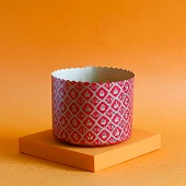 Бумажная куличная форма - "ХВ на красном фоне", 134/95мм., 500гр., 5шт.