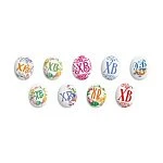 картинка Фигурки сахарные "Пасхальные разноцветные" 3.5*2.5см., 7шт. 