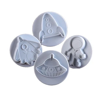 Набор вырубок с выталкивателем "НЛО", 4шт. 