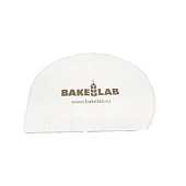 Скребок пластмассовый мягкий с логотипом BAKELAB, полусфера, 15*11см. 