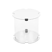 картинка Упаковка-тубус для торта прозрачная/белая, 20*h20см. 