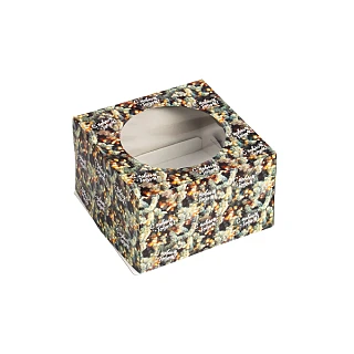 картинка Упаковка для торта с окном "Ветки ели", 30*30*19см. 