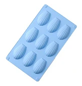 Форма силиконовая для выпечки "Ракушка/Мадлен" 7*4.5см., 9 ячеек