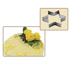 Набор металлических вырубок - "Звезда шестиконечная", 9шт. (CUT10 L9) 