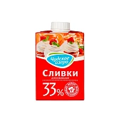 картинка Сливки животные "Чудское озеро" 33%, 0.5 л. 