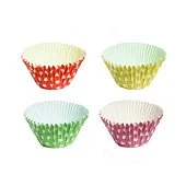 Круглые разноцветные капсулы для выпечки из плотного картона, 50мм. 30шт. 