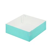 картинка Упаковка для зефира, тортов и пирожных - Тиффани, 200х200х70 мм 