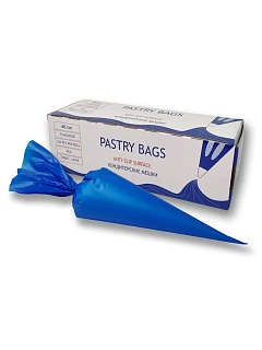 Мешки кондитерские одноразовые, синие, 75мкм., 40см., 100шт. 