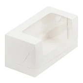 картинка Упаковка для кекса и кондитерской продукции - Белая, 200x100x100мм. 