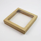 картинка Упаковка для клубники в шоколаде, крафт, 20*20*h4см. 