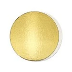 картинка Подложка круглая, картон, зол./жем., 18см., 3мм., 1шт. 