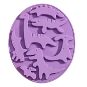 картинка Форма для льда и кондитерских украшений "Дино", 7 ячеек. 