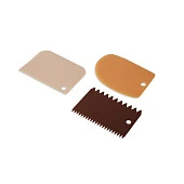 Скребки пластмассовые, набор, 3 шт. 