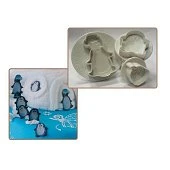 картинка Набор вырубок c выталкивателем - "Пингвин", 3шт. (40-W155) 