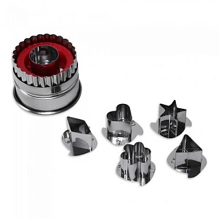 Вырубки для печенья, сменные насадки, 7 насадок 