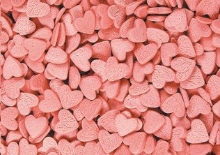 картинка Посыпки - "Сердечки розовые мини", 0.75кг. 