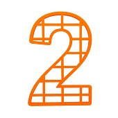 Форма для торта - Цифра 2, 25 см 