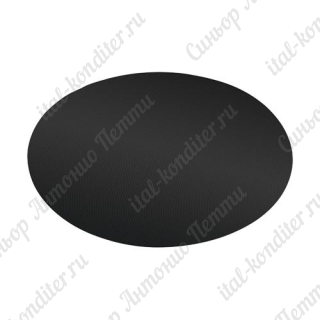 Коврик тефлоновый антипригарный, черный, круг 26см. 