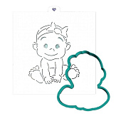 Форма для пряника "Девочка малышка" 