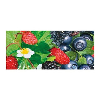Бордюрная лента с рисунком - "Лесная ягода", 60мм. 550м. 40мкр.